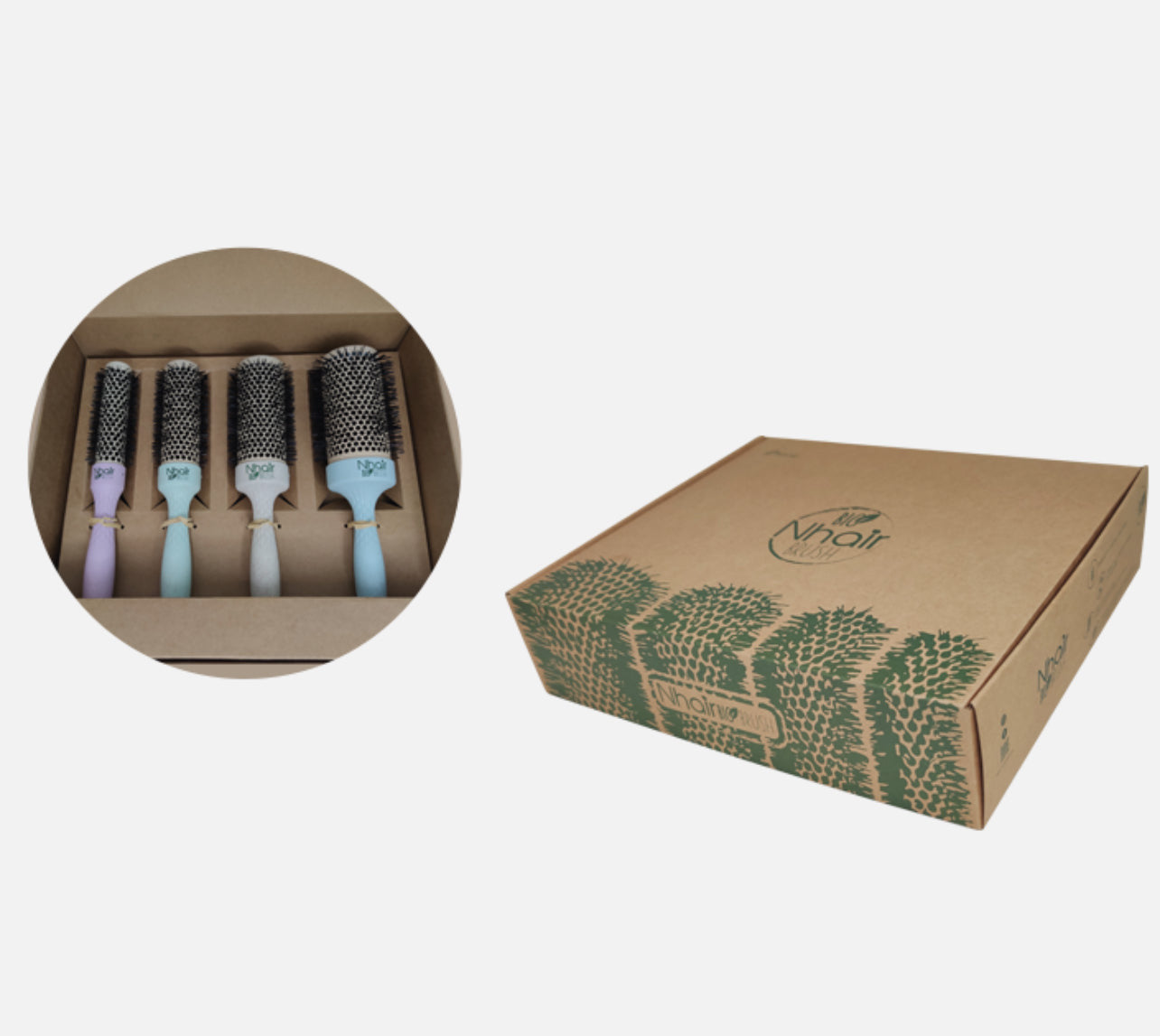 Kit 4 spazzole Nhair BIO brush