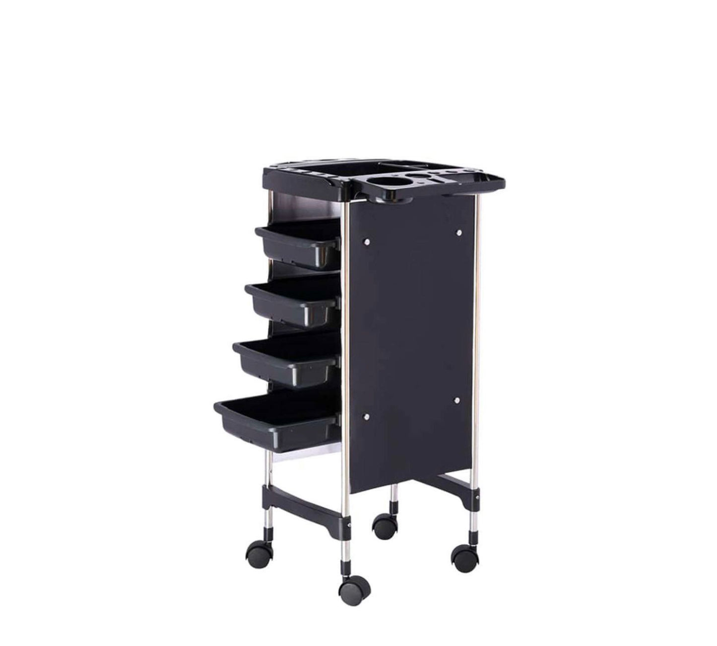 Carrello Professionale APOLLO per parrucchiere e barbiere con 4 cassetti
