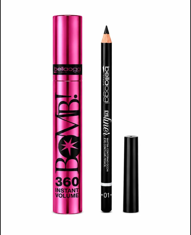 BELLA OGGI Bundle Bomb! 360 Instant Volume Mascara + EyeLiner/EyeKajal