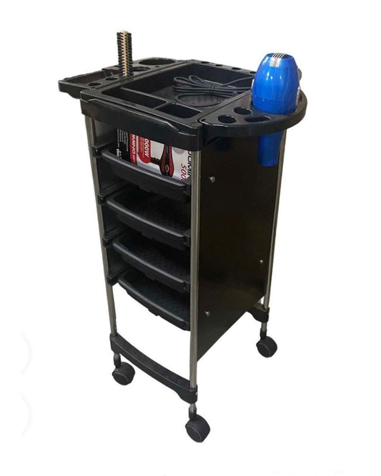 Carrello Professionale APOLLO per parrucchiere e barbiere con 4 cassetti