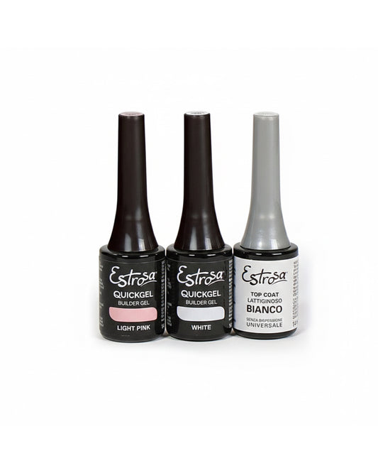 Kit Unghie Baby Boomer Estrosa: Sfumature Perfette e Facili con Sistema Quickgel
