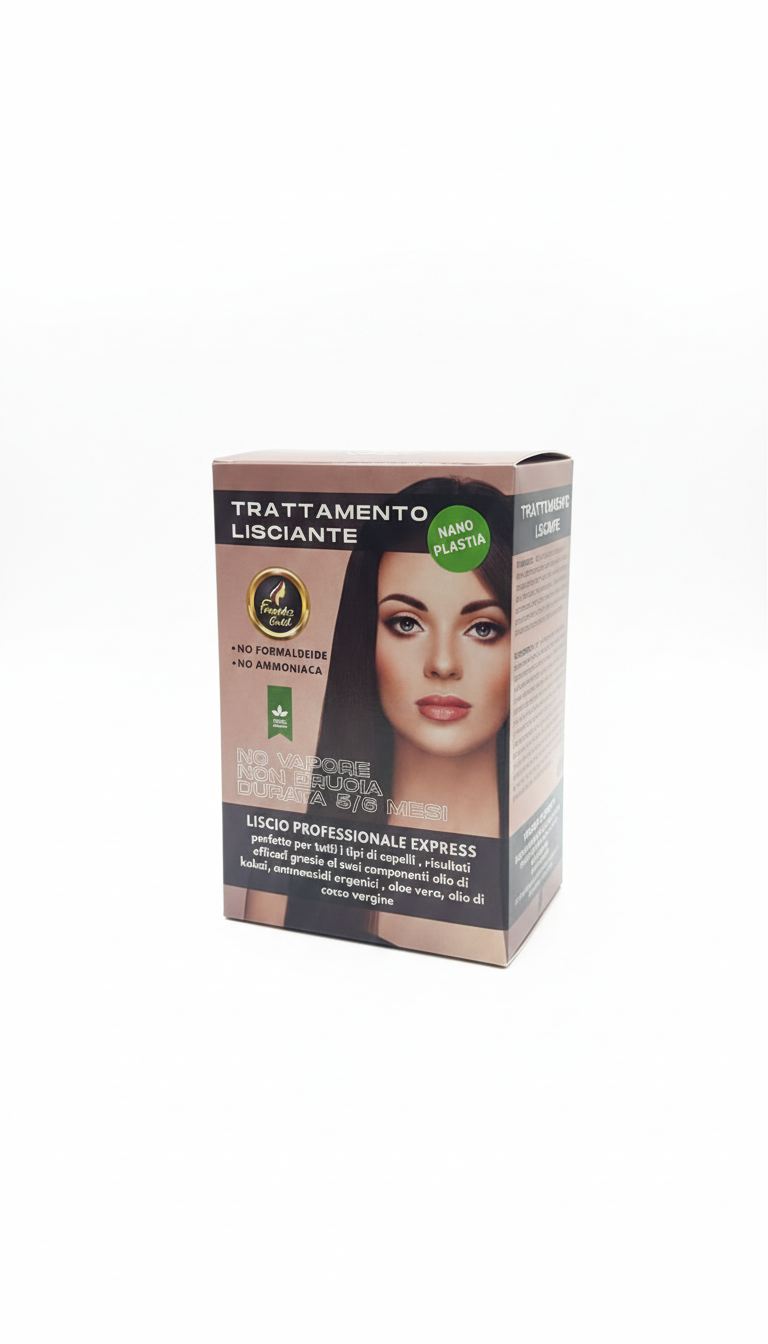 Trattamento Lisciante French’s Gold – Kit Nanoplastia Professionale Senza Formaldeide – Effetto 5/6 Mesi