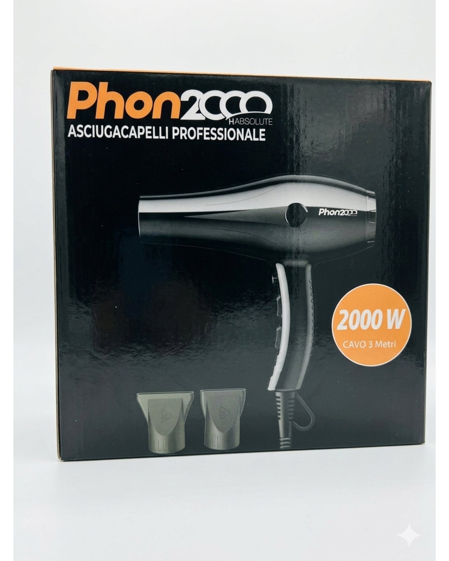 Asciugacapelli Professionale Phon 2000 Habsolute | 2000W - Cavo 3m
